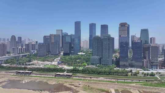 重庆江北嘴中央商务区江北城航拍