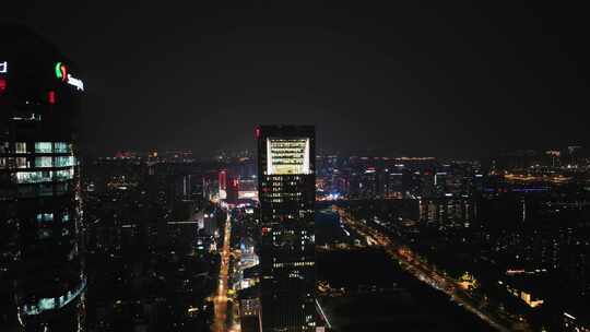 城市夜景 车水马龙