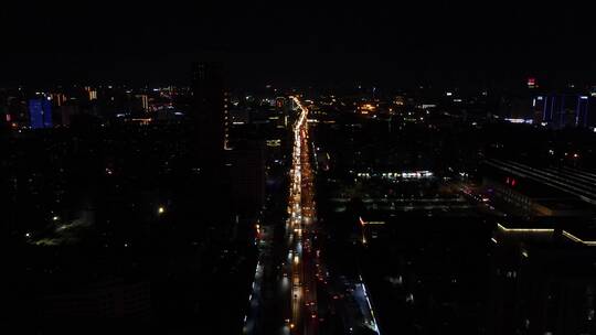 航拍 福建 泉州 城市 夜景