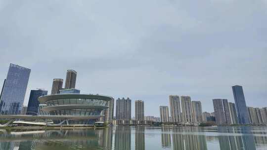 长沙梅溪湖 金茂大厦CBD延时摄影2