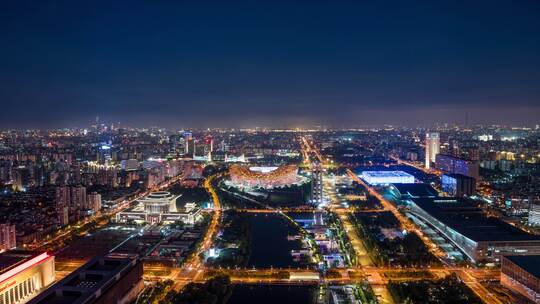 北京鸟巢夜景