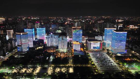 广东汕头时代广场万象城苏宁广场夜景