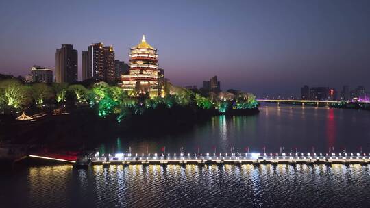 鹰潭北极阁夜景