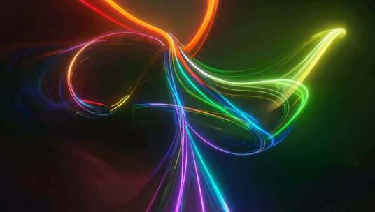 彩色光线动态背景素材
