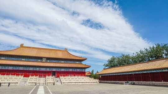 4k 北京中轴线风光 故宫太庙延时