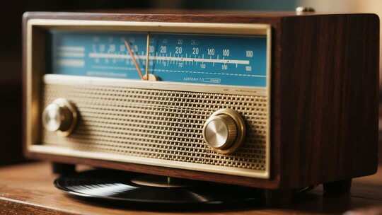 复古木质收音机视频演示