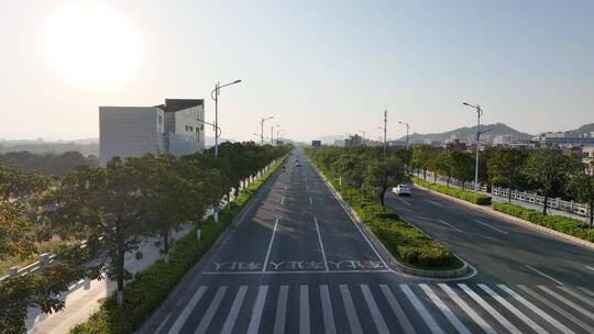 乡村公路交通国道航拍道路汽车行驶农村马路