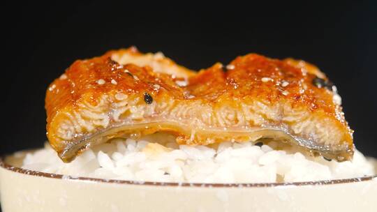 日式烤鳗鱼视频素材模板下载