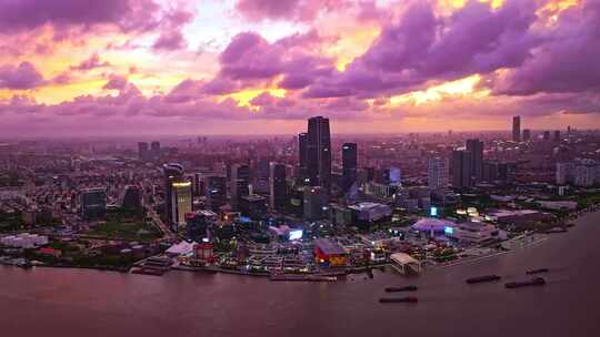 上海徐汇滨江西岸艺术中心CBD航拍