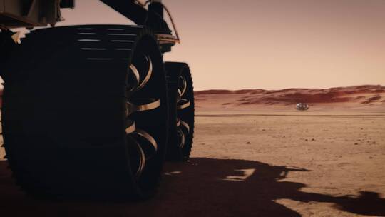 4K机器人行驶向火星登陆舱
