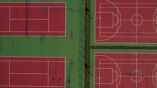篮球场和网球场视频素材模板下载