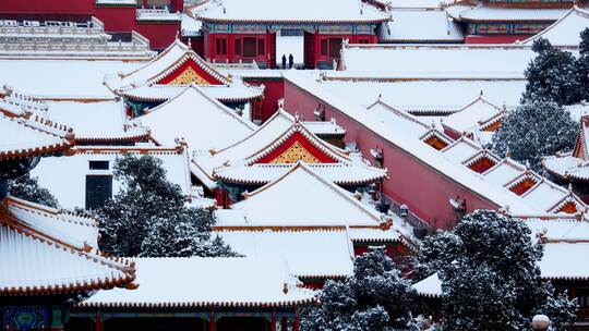 北京故宫紫禁城雪景