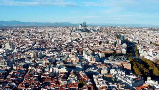 西班牙 马德里标志性建筑航拍
