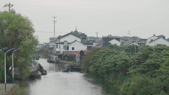 乡村河道空镜视频素材模板下载