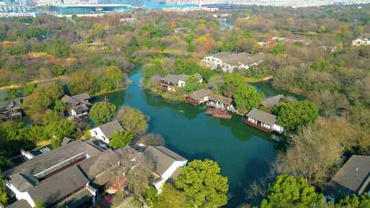 杭州西湖区西溪湿地景区旅游风景视频素材