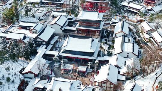 浙江省杭州是余杭区雪天径山寺