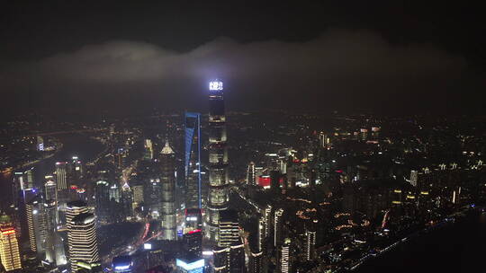 上海外滩陆家嘴夜景