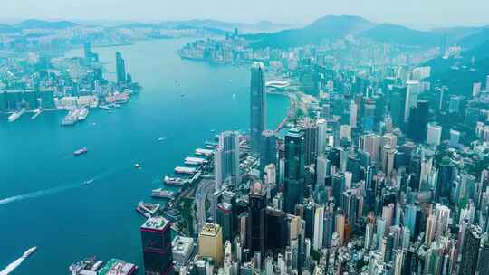 香港IFC香港国际金融中心航拍_香港航拍