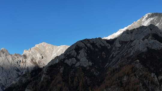 四川九寨沟彩林秋景和蓝色海子