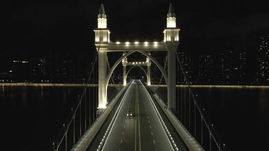 珠海白石桥夜景视频素材模板下载