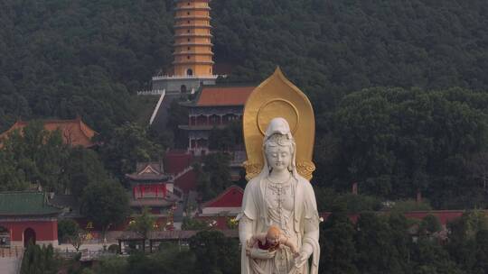 洛阳灵山寺观音佛像航拍