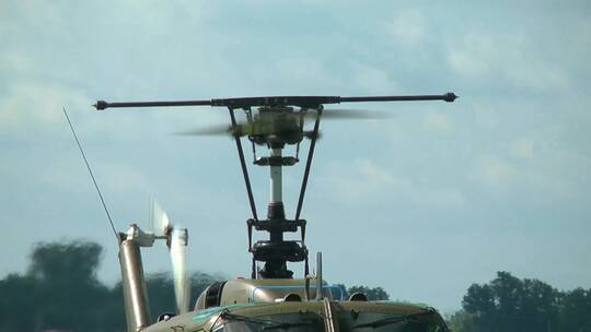 军用直升机旋翼叶片视频素材模板下载