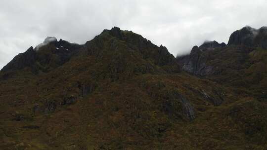 湖，草，无人机，Lofoten