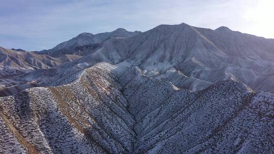 山岭雪景视频素材模板下载