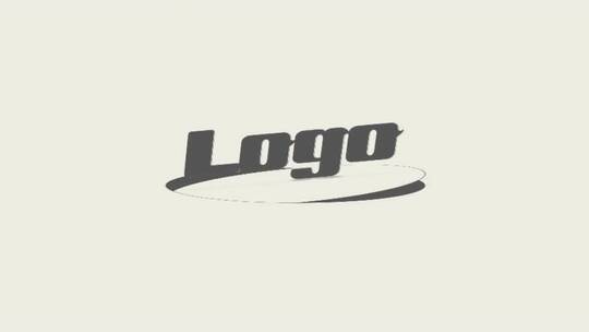 简约动态文本logo展示片场AE模板