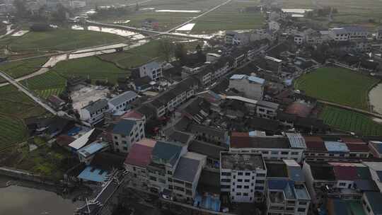 农村集市航拍 贵州锦屏花桥赶场航拍