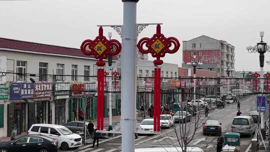 乡村 街道 铁路 风景 路灯