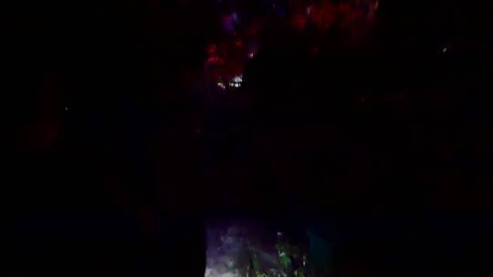 阳朔公园里的登山古道走夜路下山视频素材模板下载