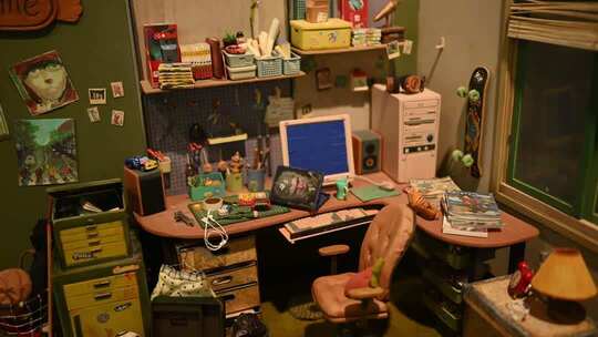 精美的二次元宅男的卧室微缩模型