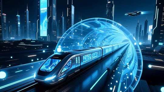 地铁时空隧道穿梭4K