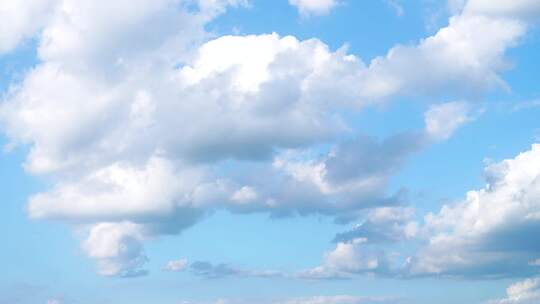 天空延时云朵蓝天白云夏日晴朗天空云层流动