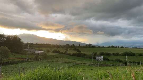 Atardecer en el camp