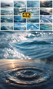 4K水流液体流体溪流溪水1高清在线视频素材下载