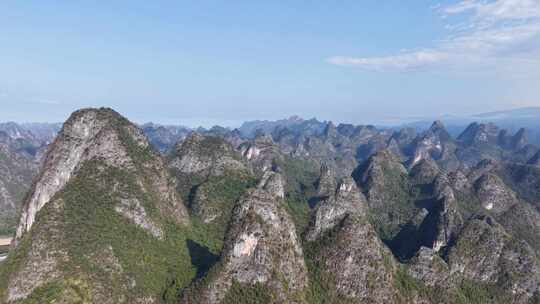 广西桂林山水风光航拍