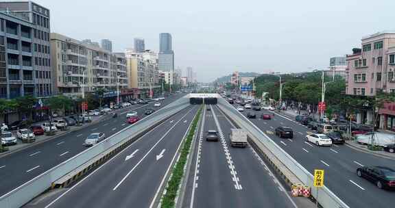 佛山顺德城市交通航拍