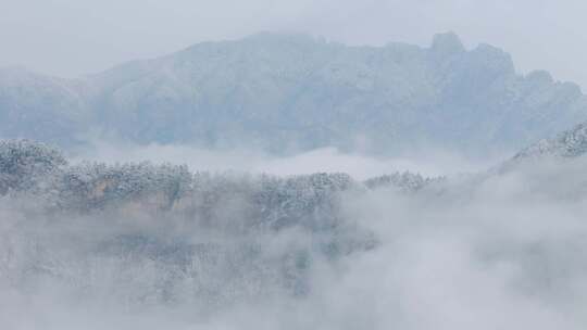 南太行伏牛山雪景雾凇云海自然风光