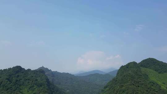 都江堰、青城山附近山脉天空