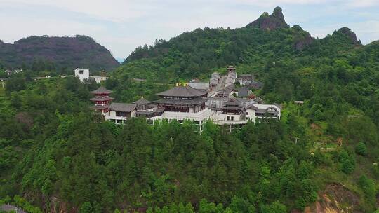 航拍上饶铜钹山鹊桥谷景区