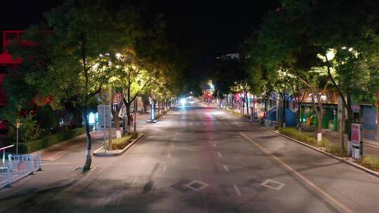 2022.10.27 银川疫情夜景兴庆区街道