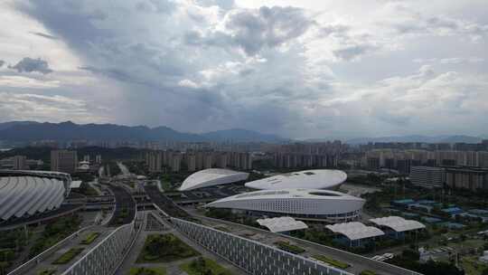 福建福州城市风光航拍