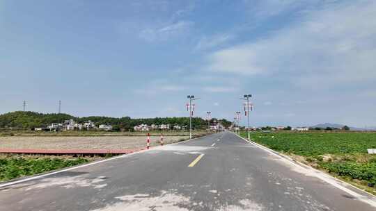 公路道路自驾第一视角