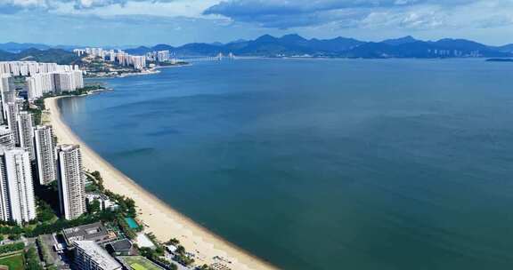 惠州小径湾海滨沙滩航拍0215_D