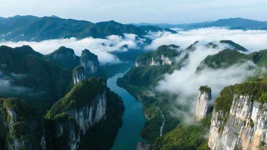 恩施大峡谷壮丽山河峡谷风光