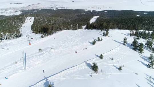 白天的滑雪板运动视频素材模板下载