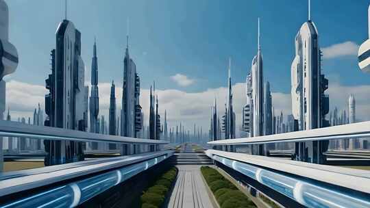 未来科技城市景观