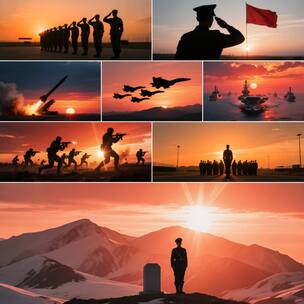 《军旗下的我们》配乐 根据音乐制作高清在线视频素材下载